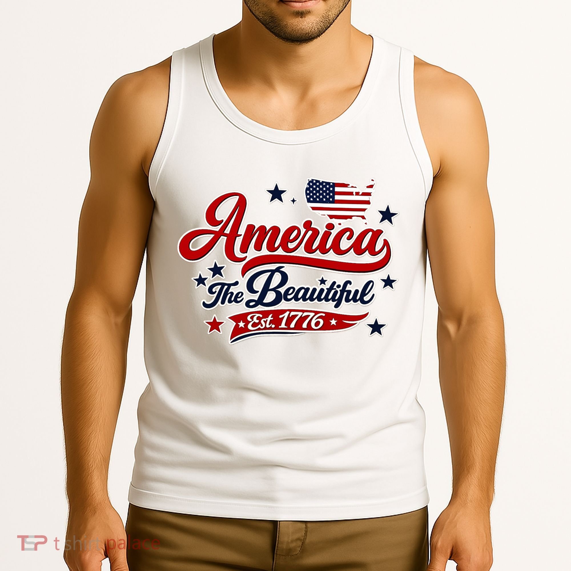 America The Beautiful Est 1776 Tank Top