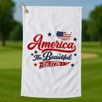 America The Beautiful Est 1776 Golf Towel thumb 1