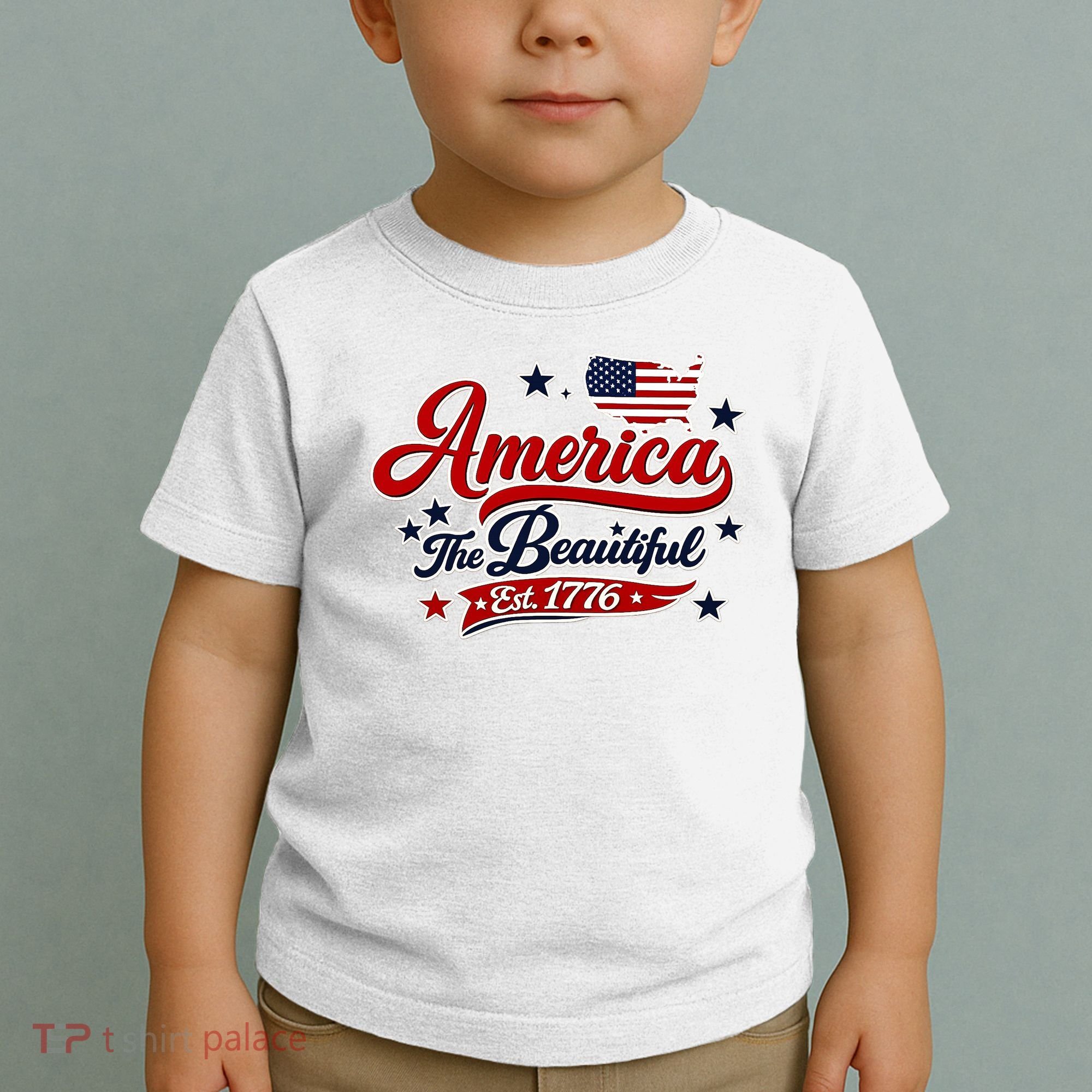America The Beautiful Est 1776 Toddler T-Shirt