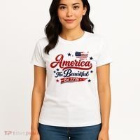 America The Beautiful Est 1776 Women's T-Shirt thumb 4