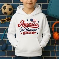 America The Beautiful Est 1776 Kids Hoodie thumb 2