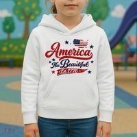 America The Beautiful Est 1776 Kids Hoodie thumb 3