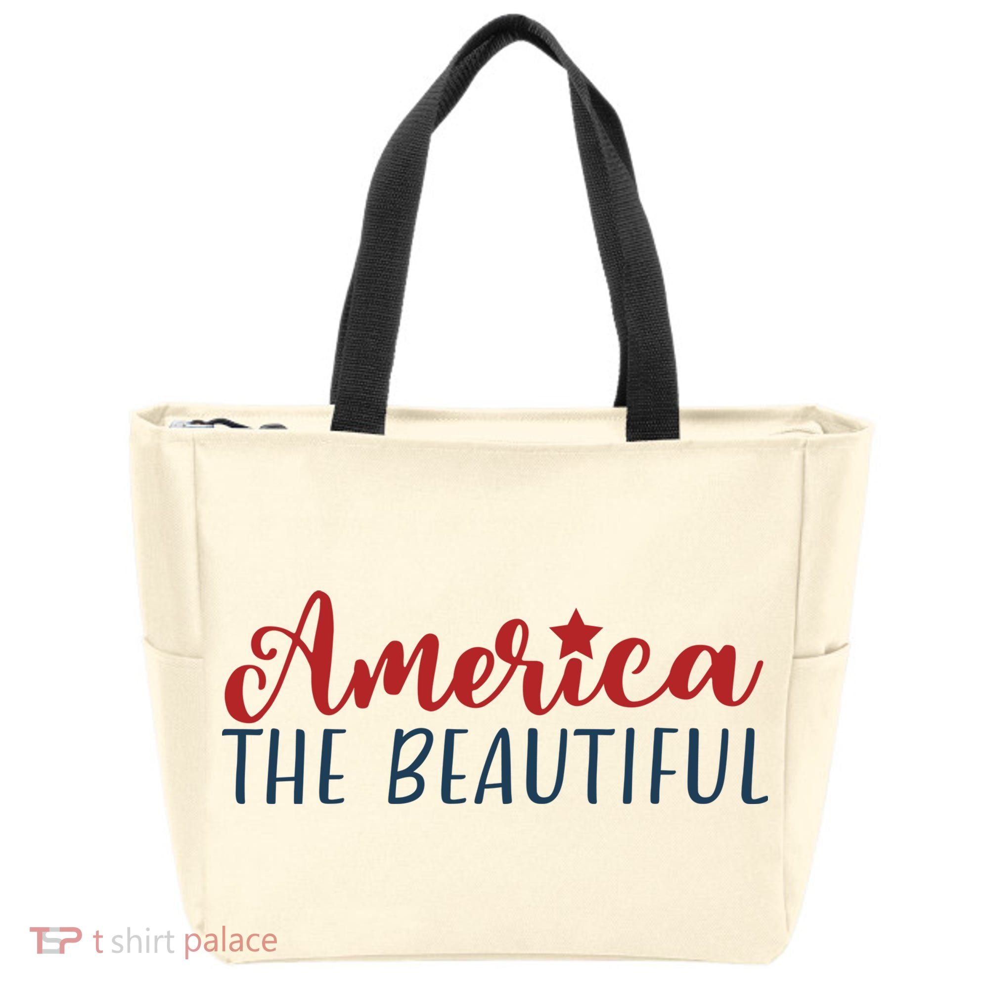 America The Beautiful 4th Of July Tote Bag