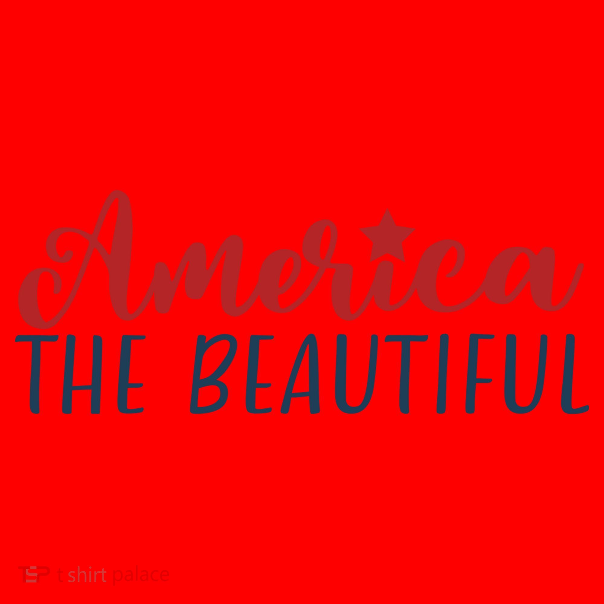America The Beautiful 4th Of July Santa Hat