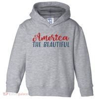 America The Beautiful 4th Of July Toddler Hoodie thumb 0