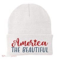America The Beautiful 4th Of July Beanie thumb 0