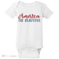 America The Beautiful 4th Of July Baby Bodysuit thumb 0