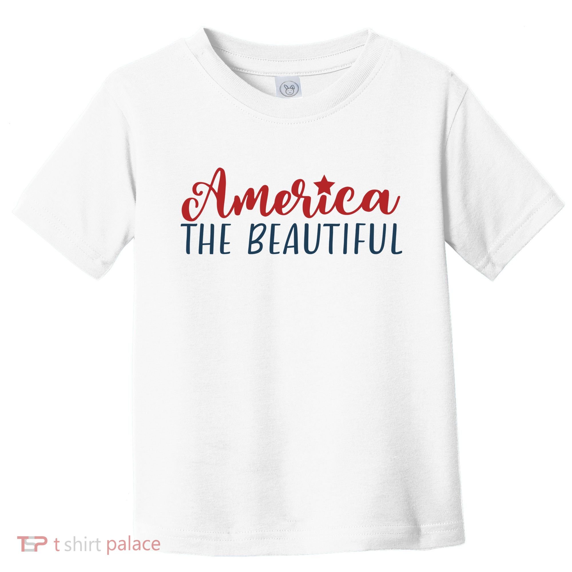 America The Beautiful 4th Of July Toddler T-Shirt