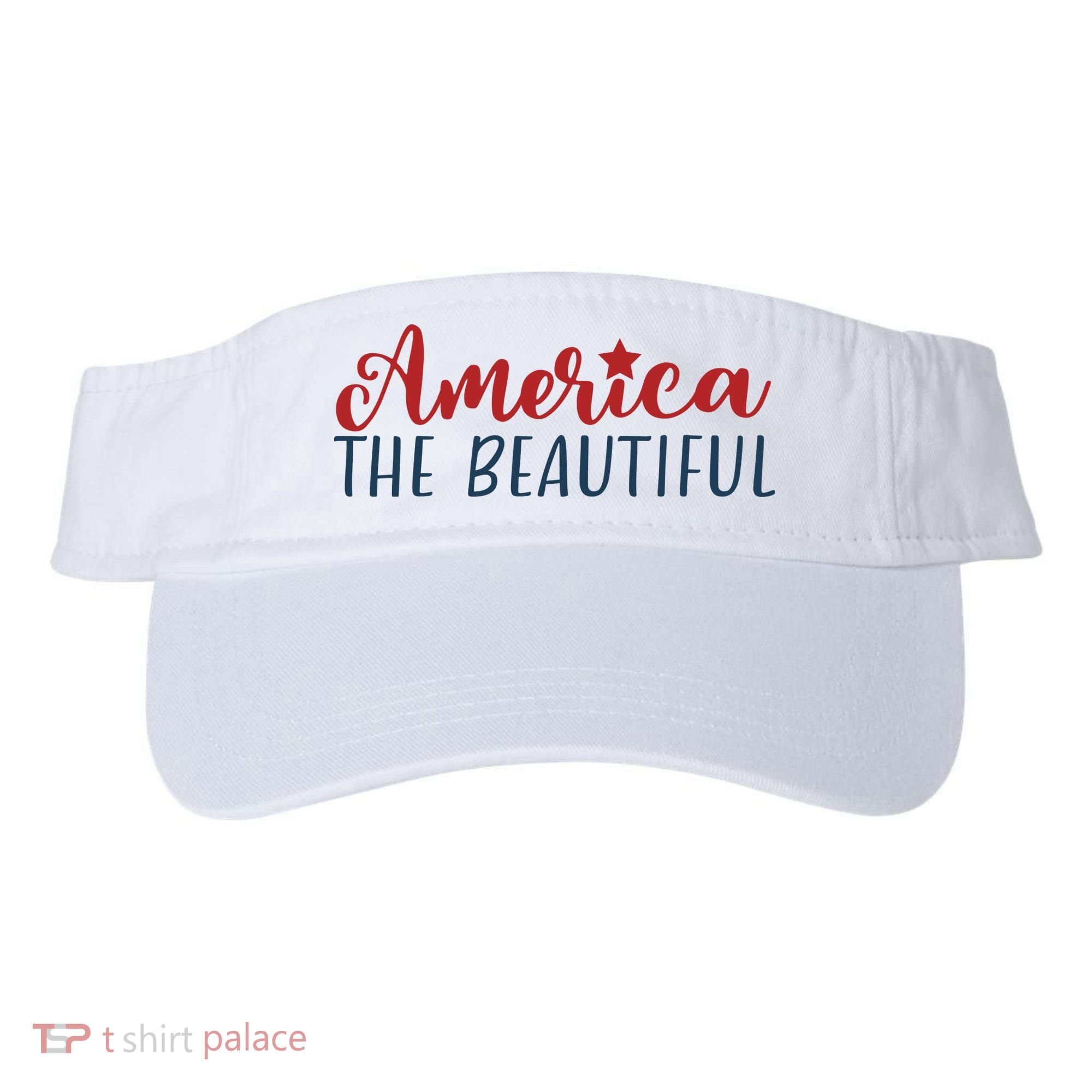 America The Beautiful 4th Of July Visor