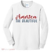 America The Beautiful 4th Of July Kids Long Sleeve Shirt thumb 0
