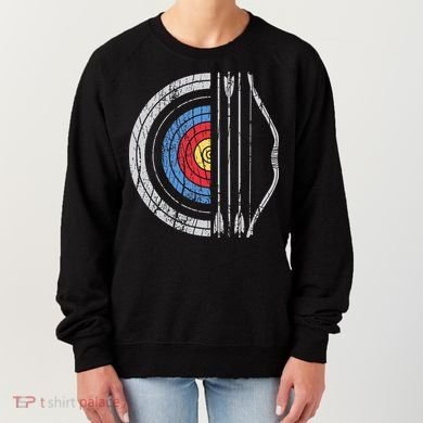 Archery Target Bow And Arrow Archer Retro Vintage Women's Sweatshirt