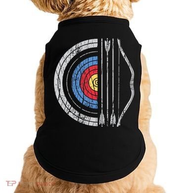 Archery Target Bow And Arrow Archer Retro Vintage Doggie Tank