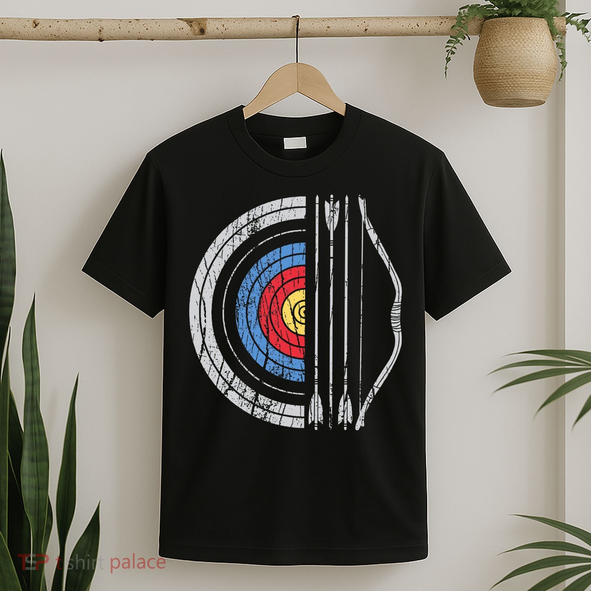 Archery Target Bow And Arrow Archer Retro Vintage T-Shirt