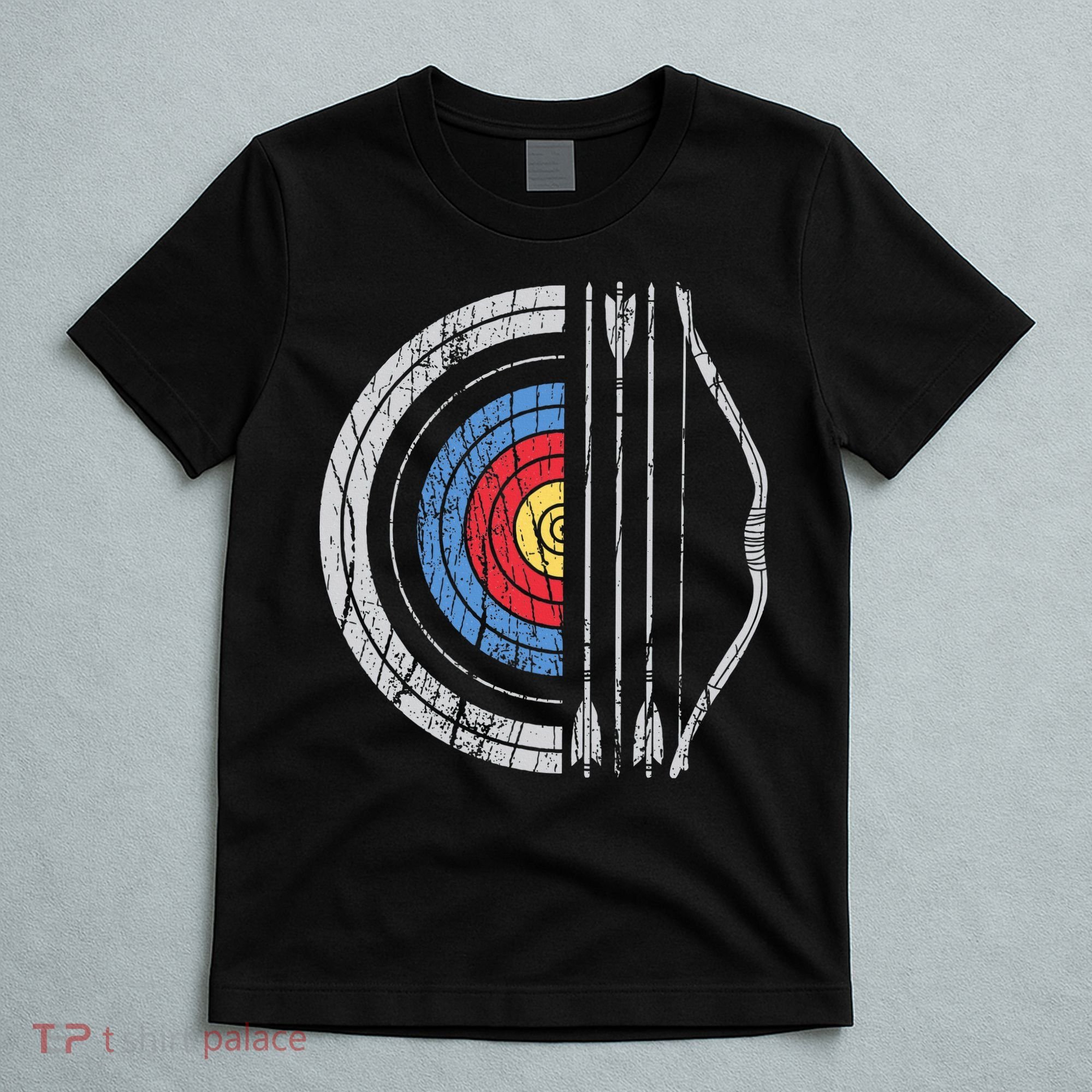 Archery Target Bow And Arrow Archer Retro Vintage T-Shirt