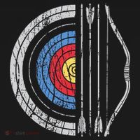 Archery Target Bow And Arrow Archer Retro Vintage T-Shirt thumb 7