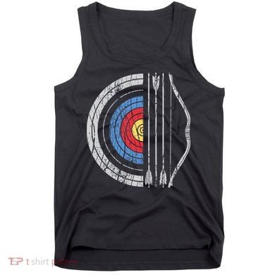 Archery Target Bow And Arrow Archer Retro Vintage Tank Top