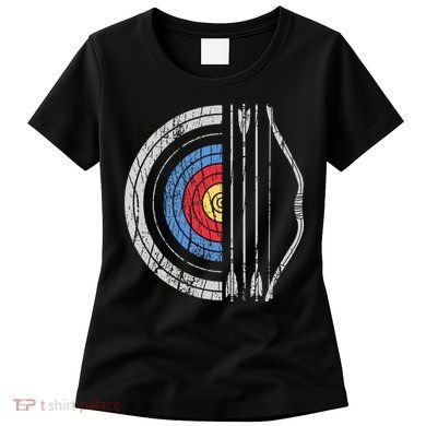 Archery Target Bow And Arrow Archer Retro Vintage Women's T-Shirt