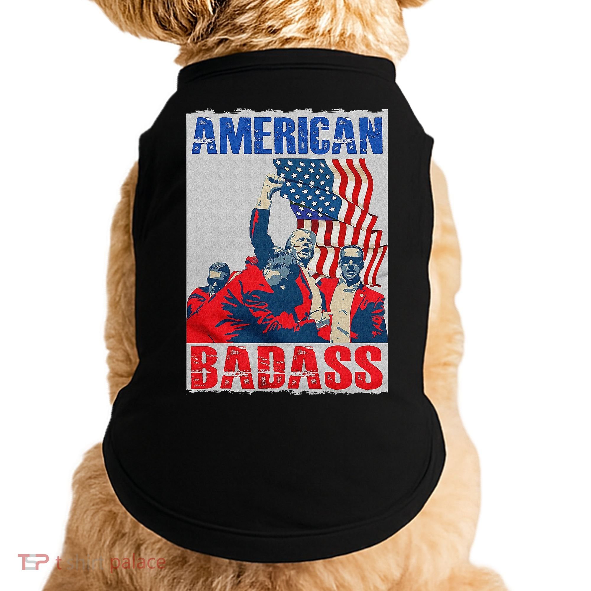American Trump Badass Doggie Tank