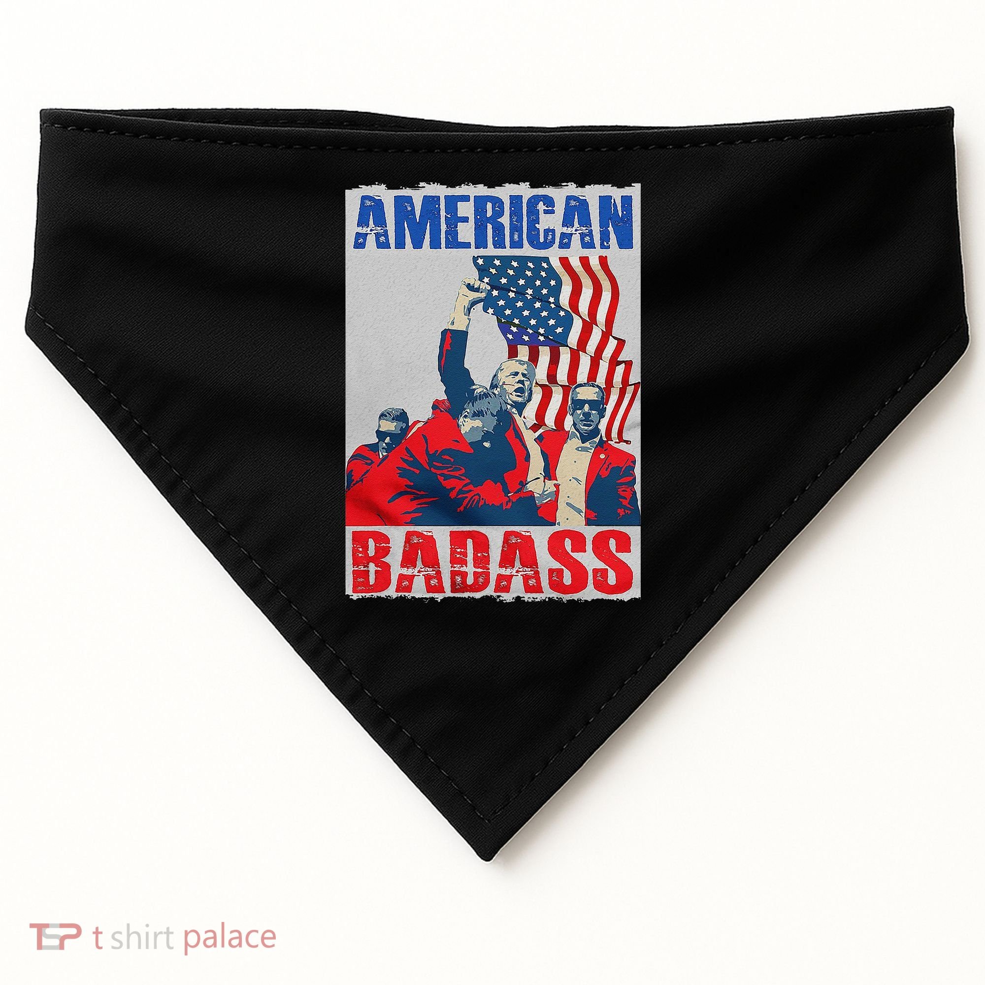 American Trump Badass USA-Made Doggie Bandana
