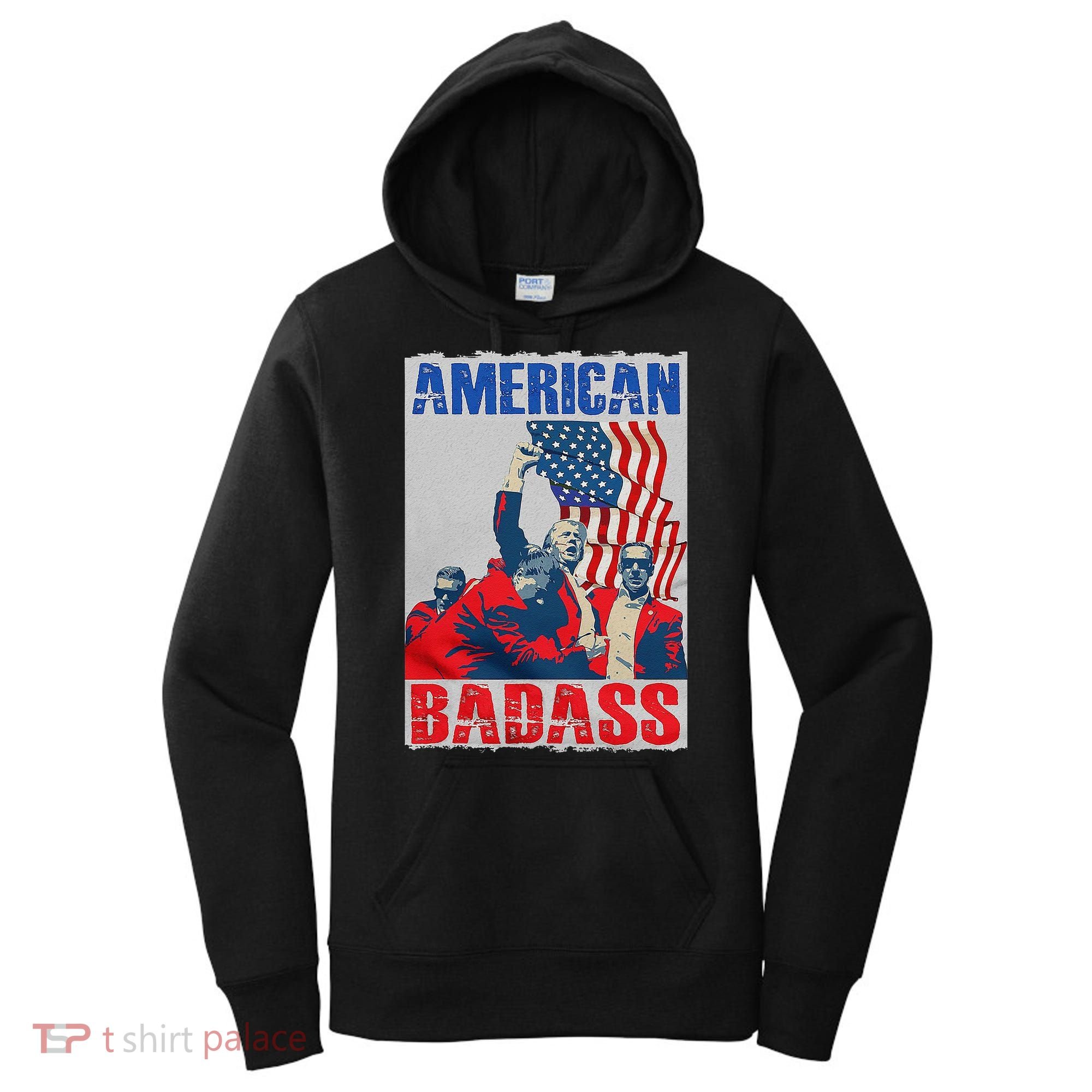 American Trump Badass Women's Hoodie