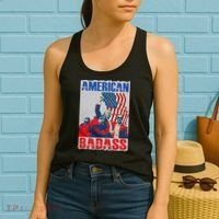 American Trump Badass Women's Tank Top thumb 2