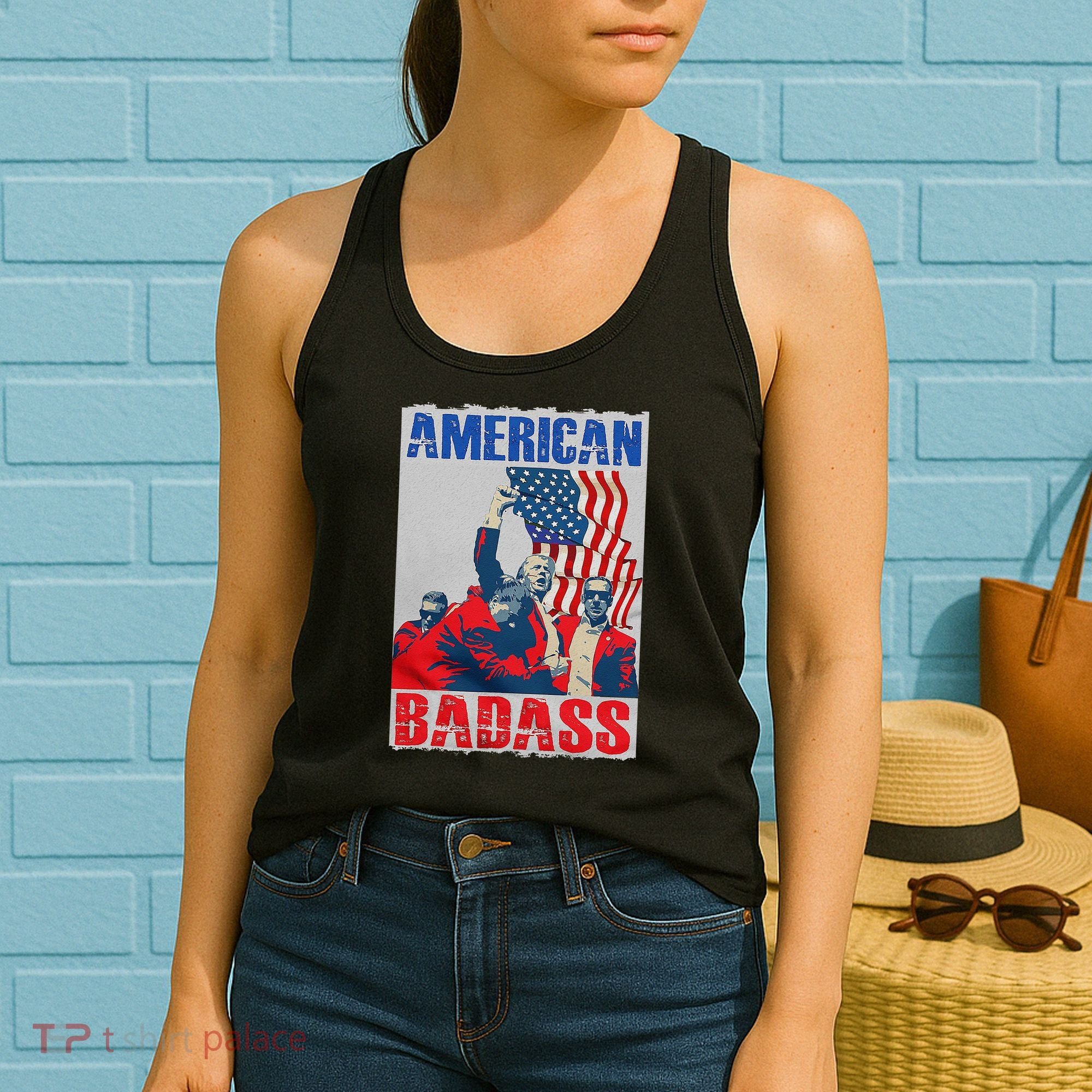 American Trump Badass Women's Tank Top