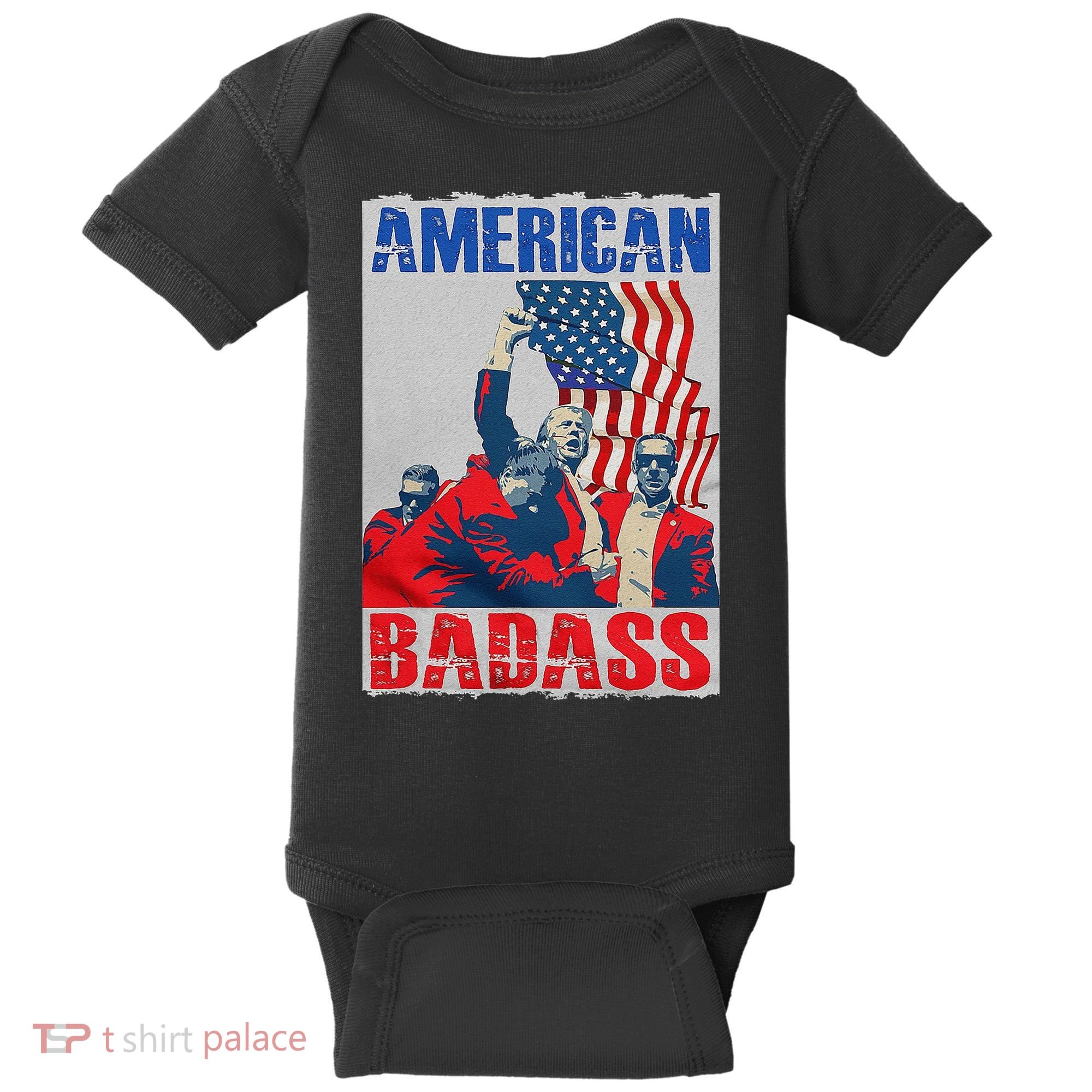 American Trump Badass Baby Bodysuit