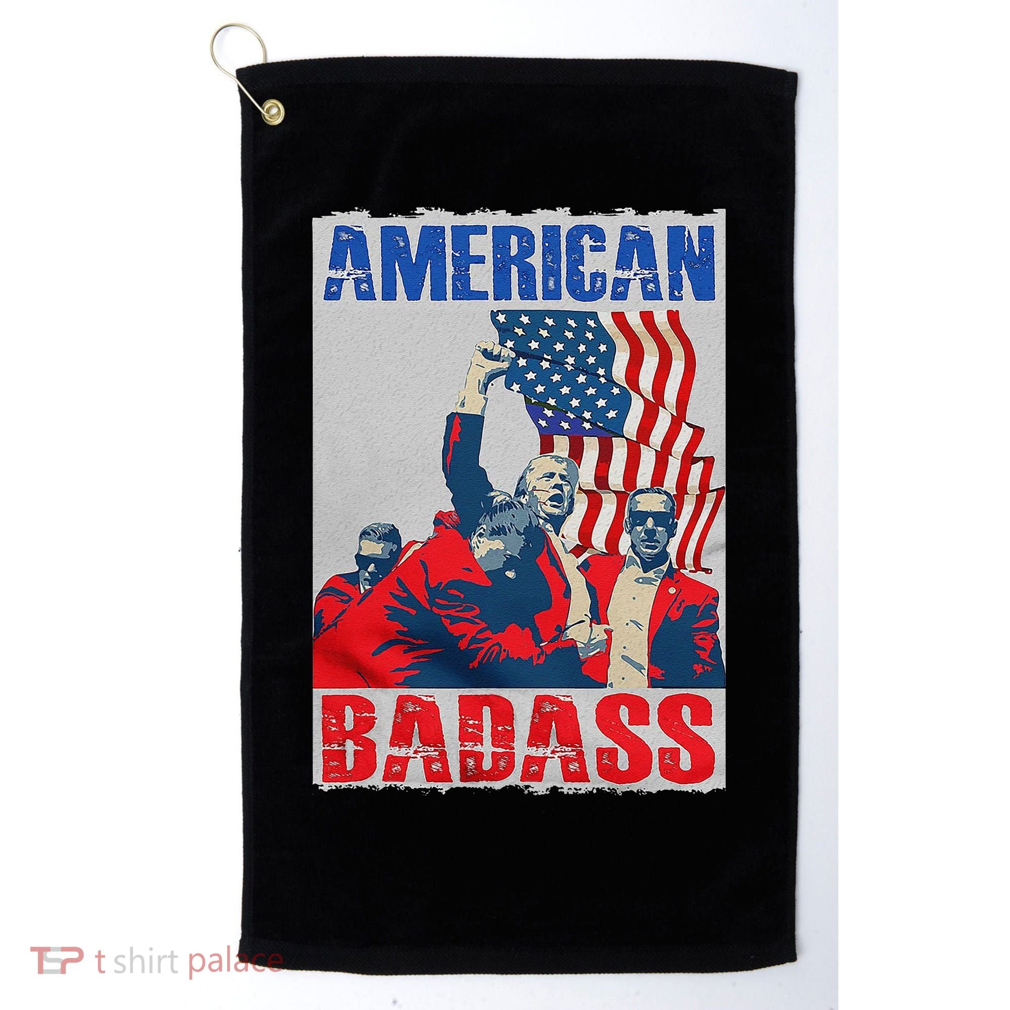 American Trump Badass Golf Towel