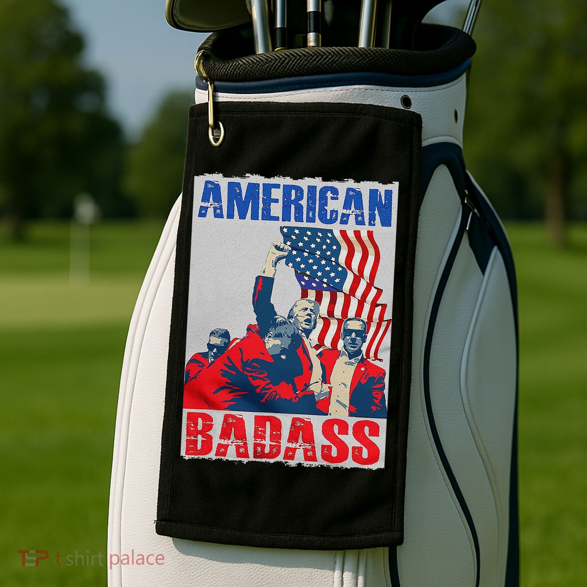 American Trump Badass Golf Towel