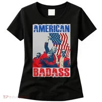 American Trump Badass Women's T-Shirt thumb 0
