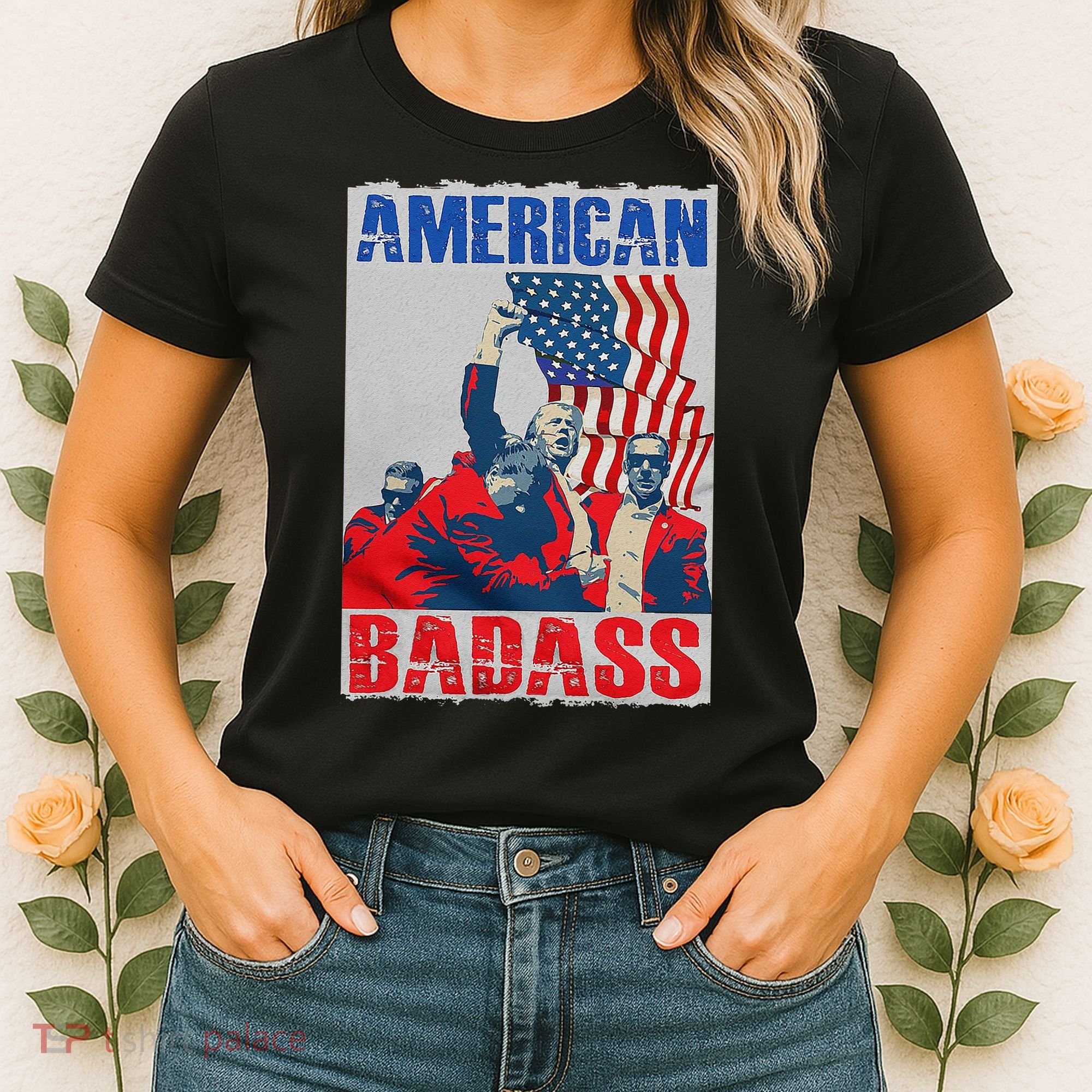 American Trump Badass Women's T-Shirt
