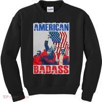 American Trump Badass Kids Sweatshirt thumb 0
