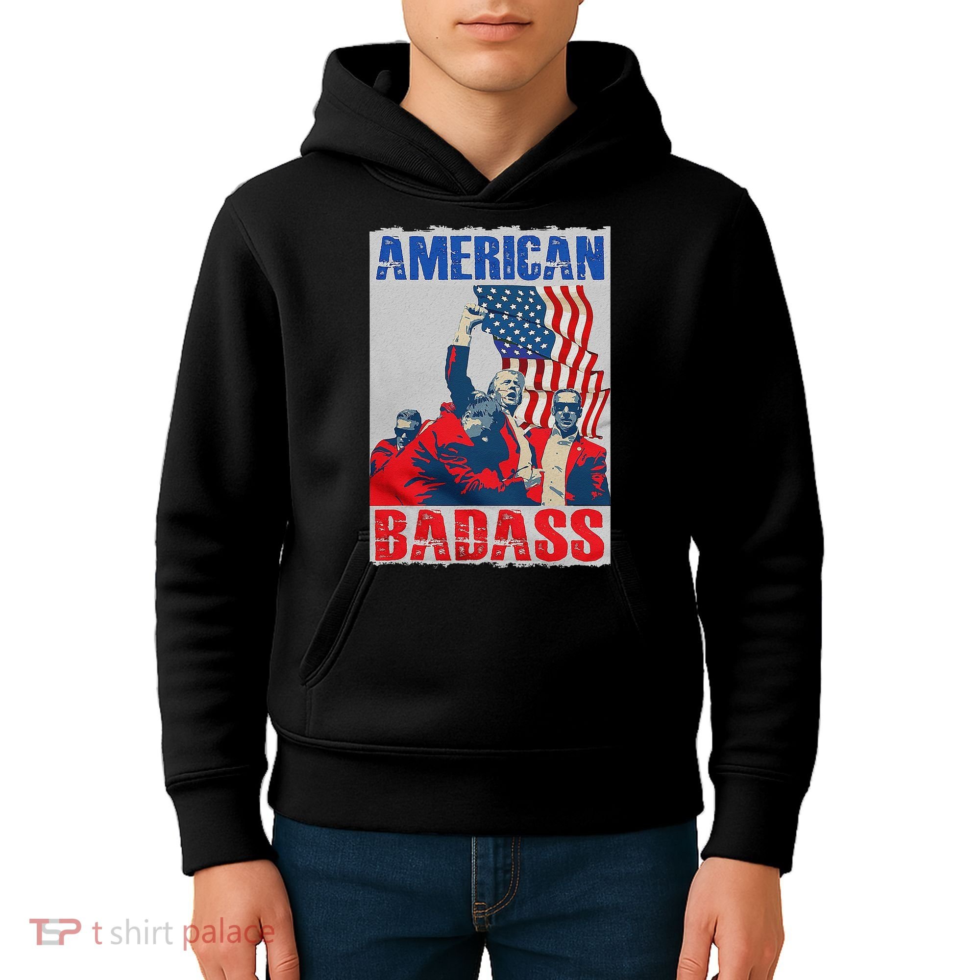 American Trump Badass Kids Hoodie