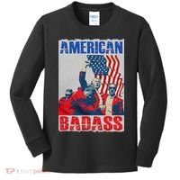 American Trump Badass Kids Long Sleeve Shirt thumb 0