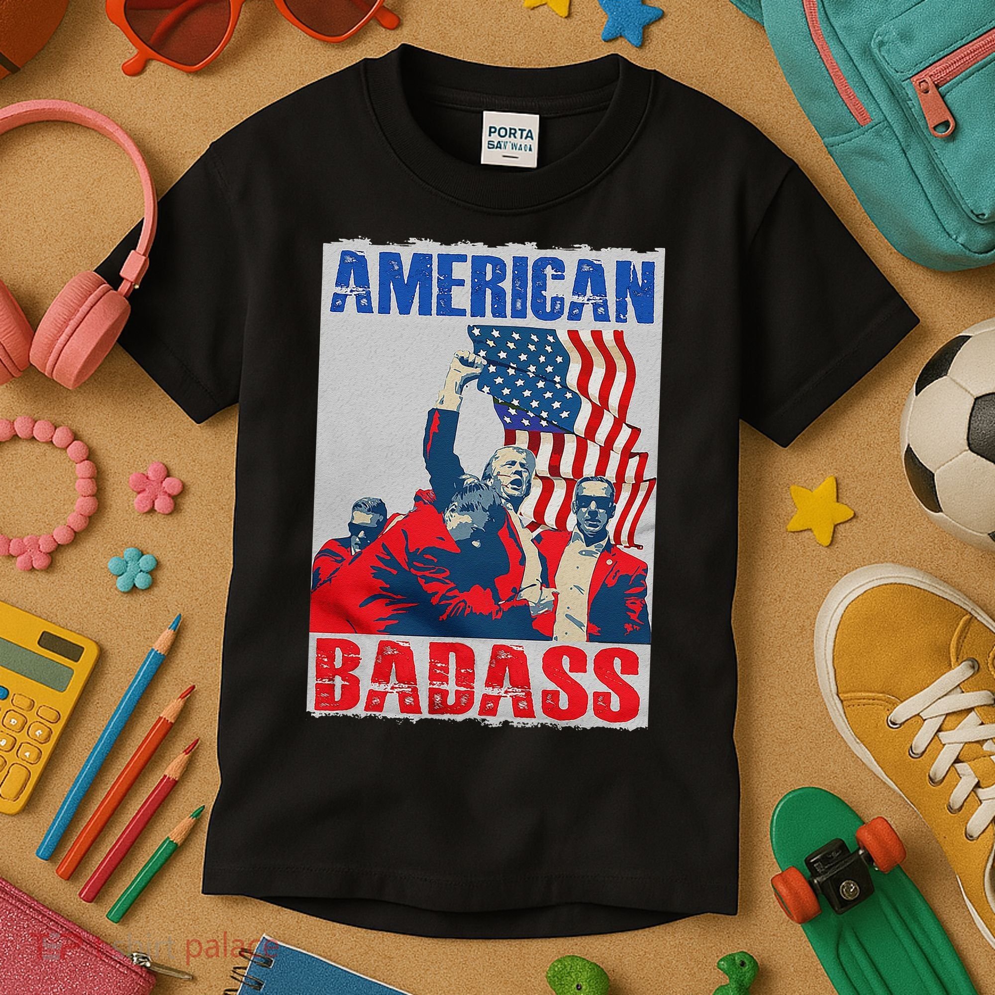 American Trump Badass Kids T-Shirt