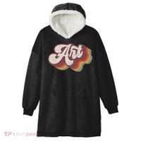 Art Teacher Back To School Hooded Wearable Blanket thumb 0
