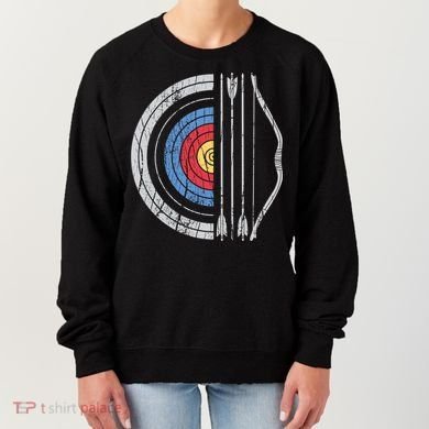Archery Target Bow And Arrow Archer Retro Vintage Gift Women's Sweatshirt