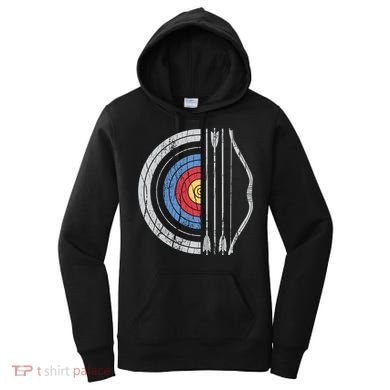 Archery Target Bow And Arrow Archer Retro Vintage Gift Women's Hoodie