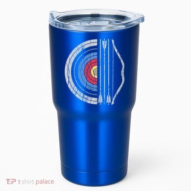 Archery Target Bow And Arrow Archer Retro Vintage Gift Tumbler