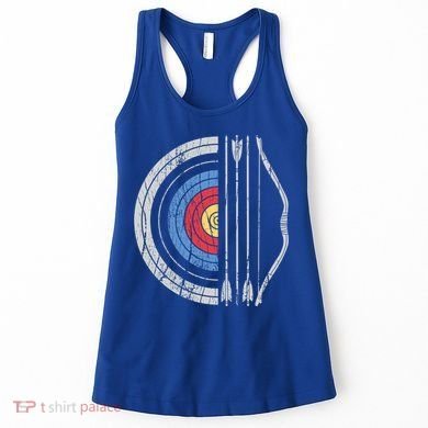 Archery Target Bow And Arrow Archer Retro Vintage Gift Women's Tank Top