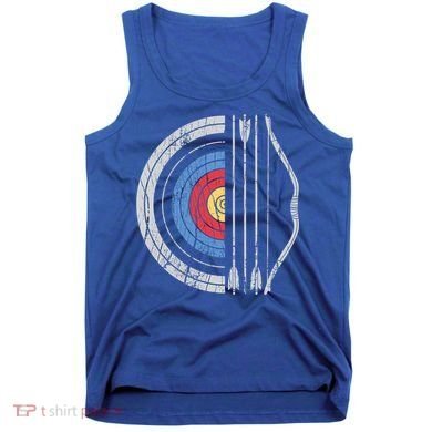 Archery Target Bow And Arrow Archer Retro Vintage Gift Tank Top