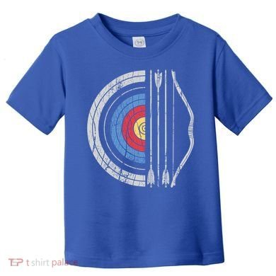 Archery Target Bow And Arrow Archer Retro Vintage Gift Toddler T-Shirt