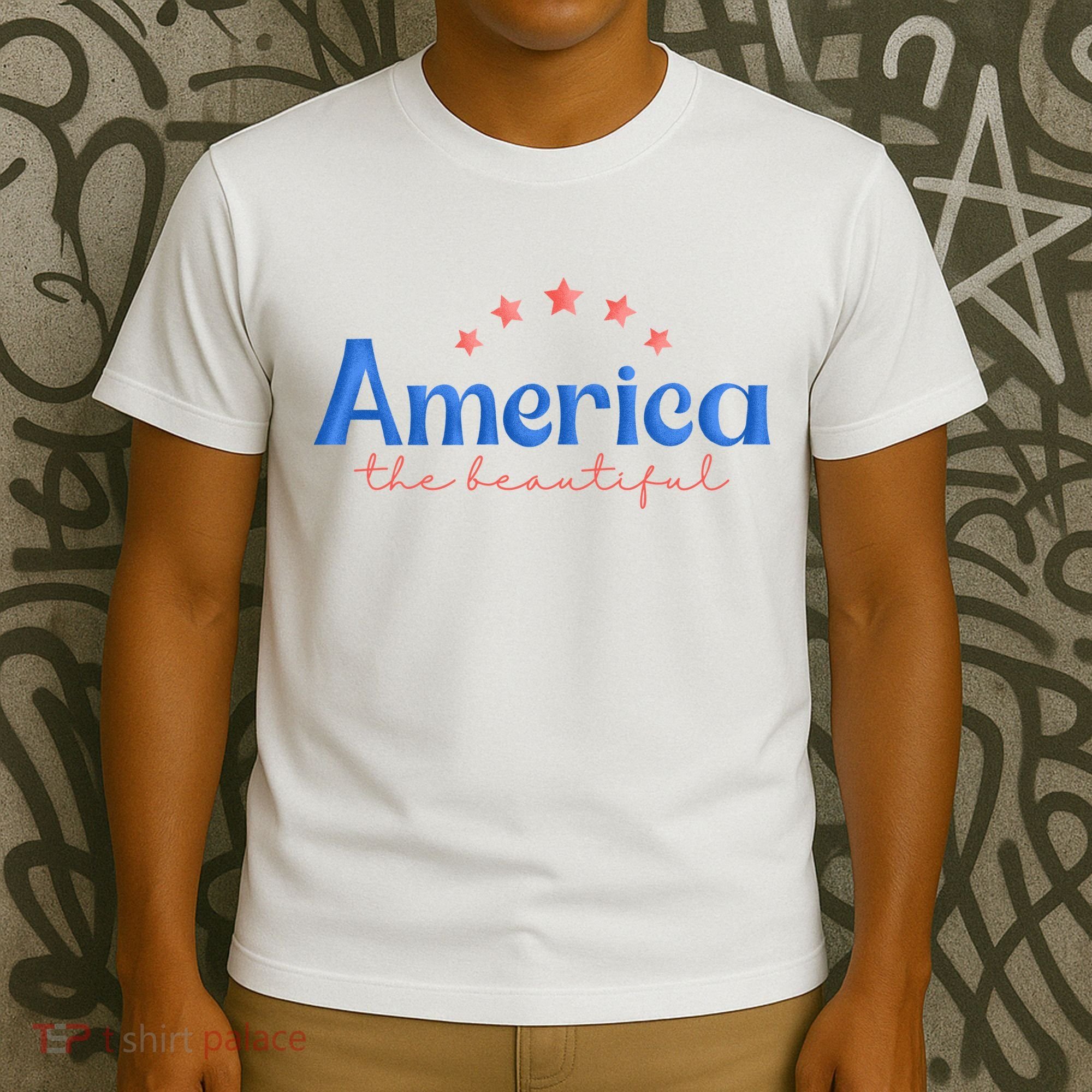 America The Beautiful 4th Of July Star T-Shirt