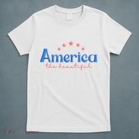 America The Beautiful 4th Of July Star T-Shirt thumb 5