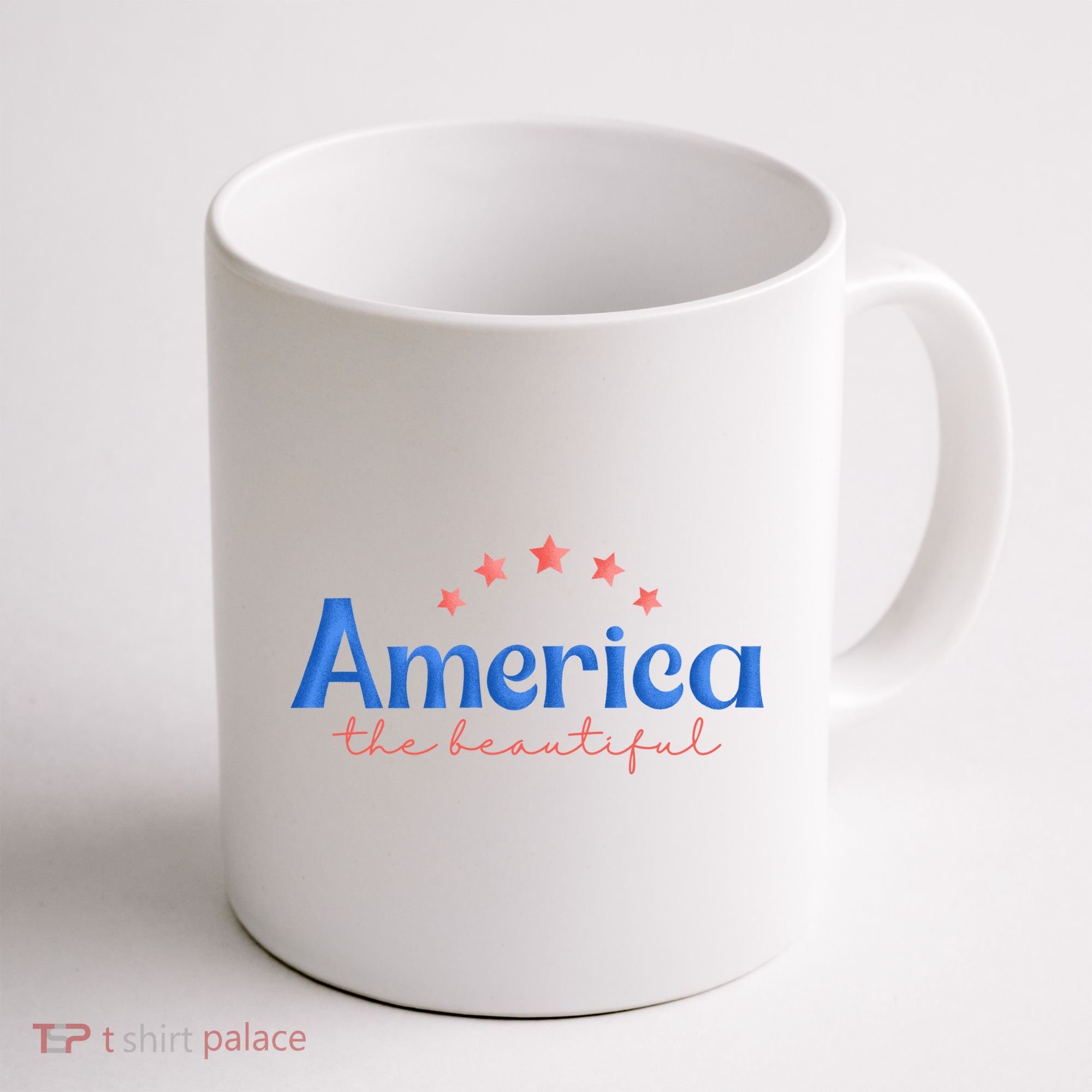 America The Beautiful 4th Of July Star Coffee Mug