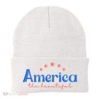 America The Beautiful 4th Of July Star Beanie thumb 0