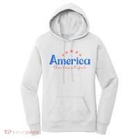 America The Beautiful 4th Of July Star Women's Hoodie thumb 0