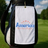 America The Beautiful 4th Of July Star Golf Towel thumb 2