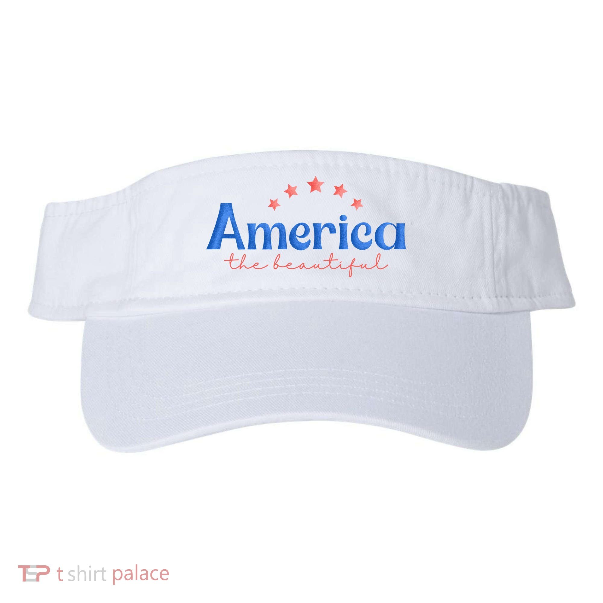 America The Beautiful 4th Of July Star Visor