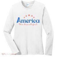 America The Beautiful 4th Of July Star Women's Long Sleeve Shirt thumb 0